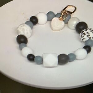 Elegant Beaded Key Holder Bracelet